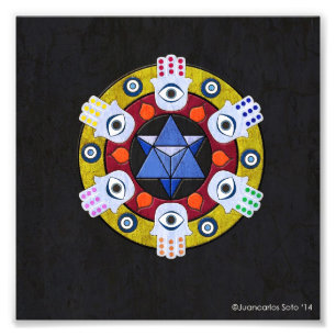 Impression Photo Mandala de Hamsa