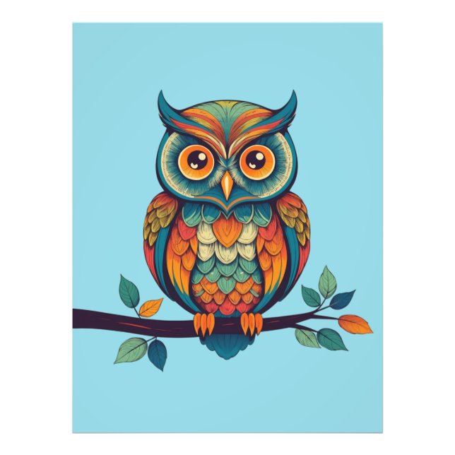 Impression Photo Mandala Owl (Devant)