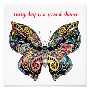 Impression Photo Mandala papillon