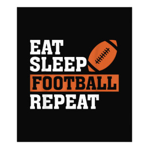 Impression Photo Mangez Sleep Football Répéter Awesome Love Footbal