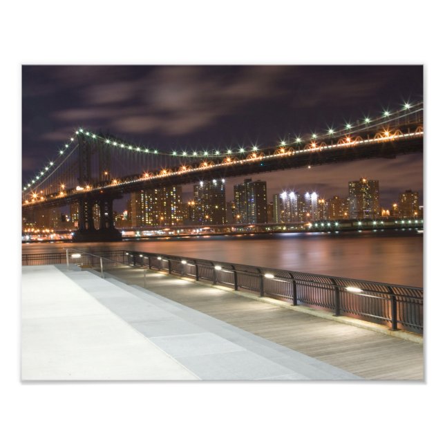 Impression Photo Manhattan Bridge et NYC Skyline (Devant)