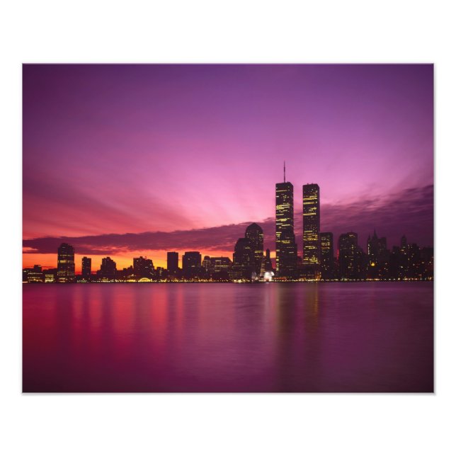 Impression Photo Manhattan Skyline et Hudson River, New York, 2 (Devant)