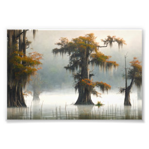 Impression Photo Marais Louisiana Cypress, Louisiane Art, Marais
