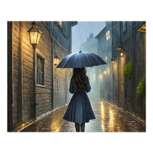 Impression Photo Marcher sous la pluie