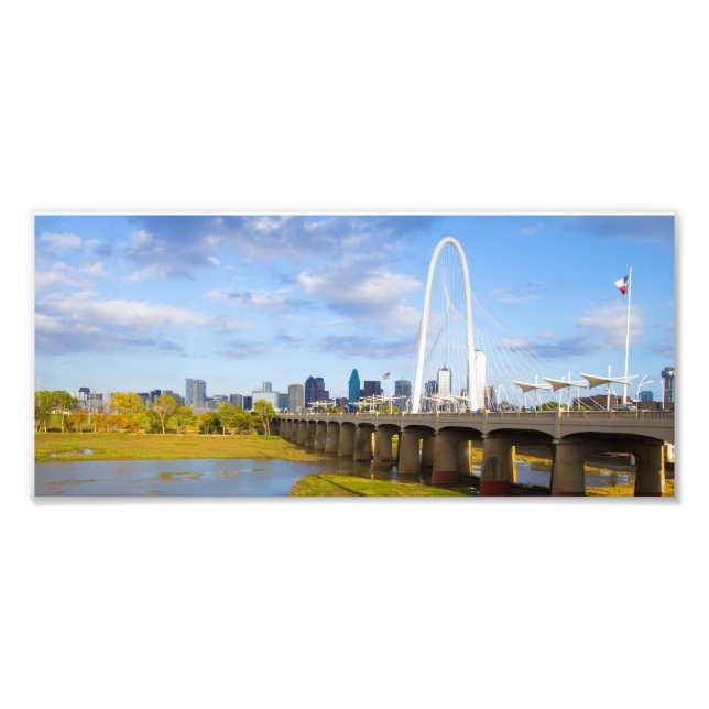 Impression Photo Margaret Hunt Bridge, Dallas, Texas (Devant)