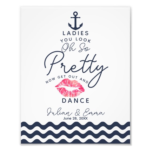 Impression Photo Mariage dames salle de bain signe drôle (Devant)