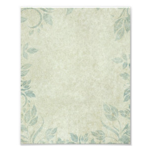 Impression Photo Mariage Floral Vintage bleu