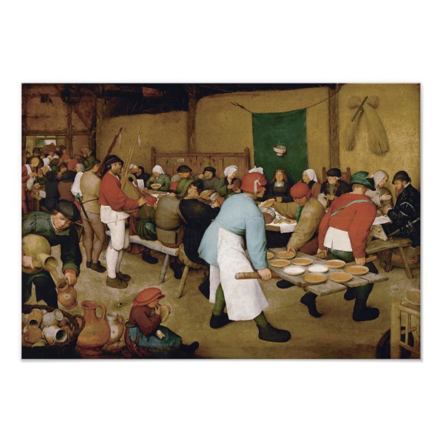 Impression Photo Mariage paysan par Pieter Bruegel l'Ancien (Devant)