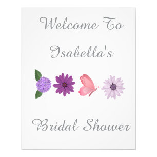 Impression Photo Mariage personnalisé Fleurs de Cosmos Bridal Showe