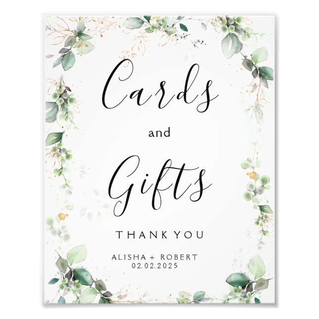 Impression Photo Mariage vert forestier (Devant)