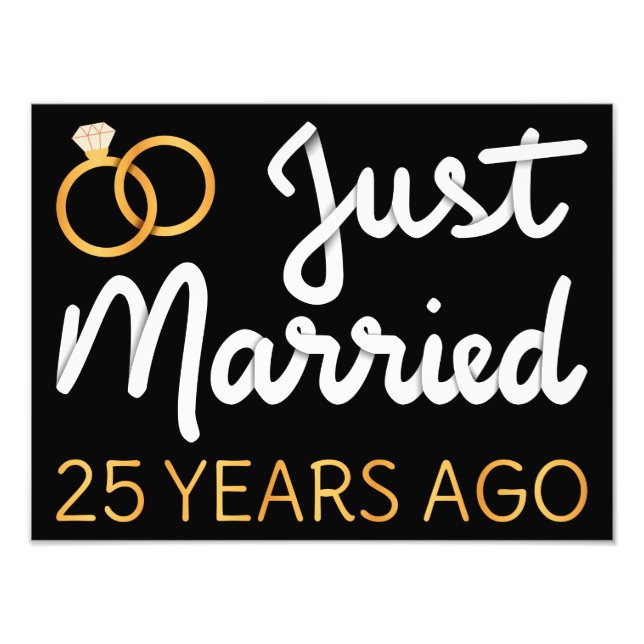 Impression Photo Marié Il Y A 25 Ans IV (Devant)