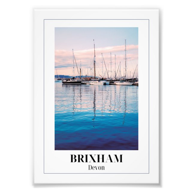 Impression Photo Marina de Brixham, Riviera anglaise, Devon (Devant)