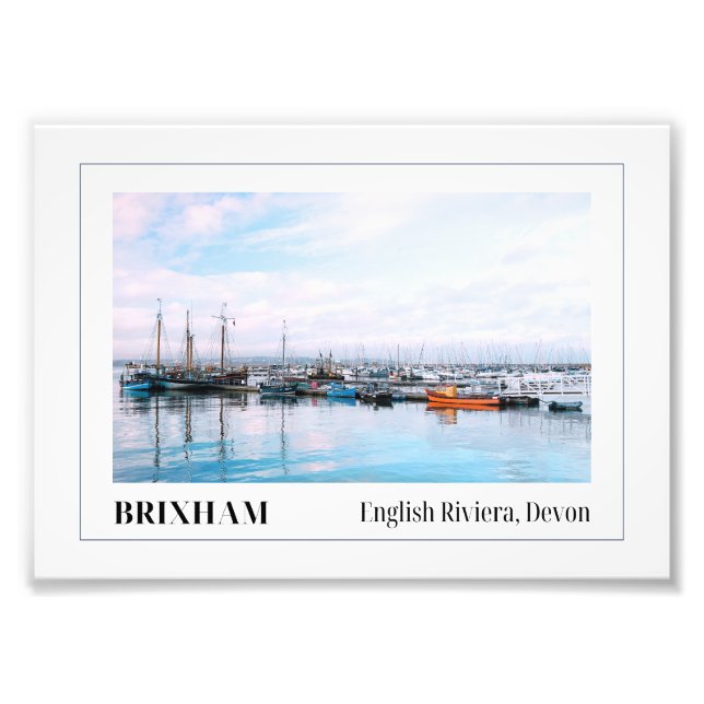 Impression Photo Marina de Brixham, Riviera anglaise, Devon (Devant)
