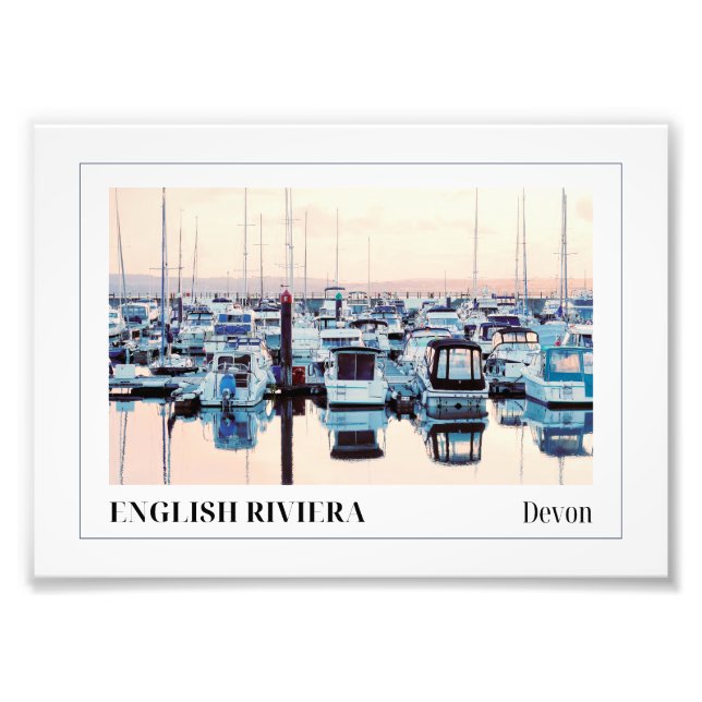 Impression Photo Marina de Torquay, Riviera anglaise, Devon (Devant)