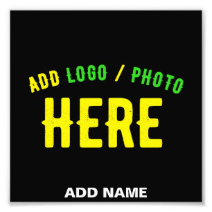 IMPRESSION PHOTO MARQUE VERIFIEE NOIRE PERSONNALISABLE MODERNE ET C