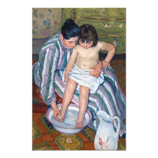 Impression Photo Mary Cassatt - Le bain de l'enfant / Le bain (Devant)