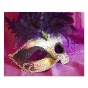 Impression Photo Masque pourpre de mascarade