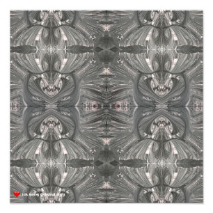 Impression Photo Masque tribal Abstrait noir blanc 4