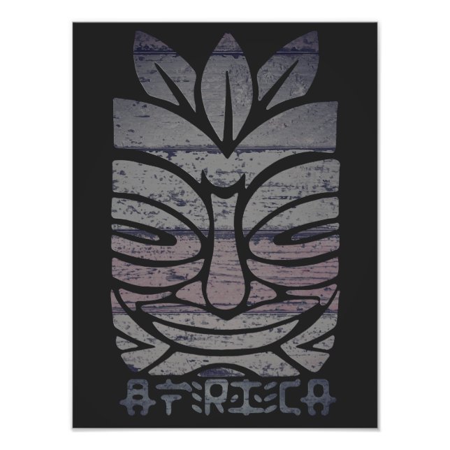 Impression Photo Masque Tribal Africain (Devant)