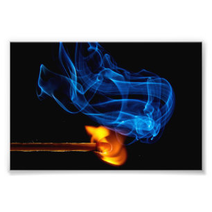 Impression Photo Match, feu et fumée de Lit