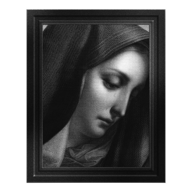 Impression Photo Mater Dolorosa Engraving par Carlo Dolci (Devant)