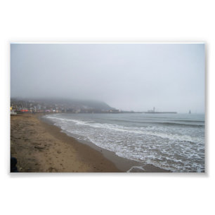 Impression Photo Matin Brumeux sur la plage de South Bay, Scarborou