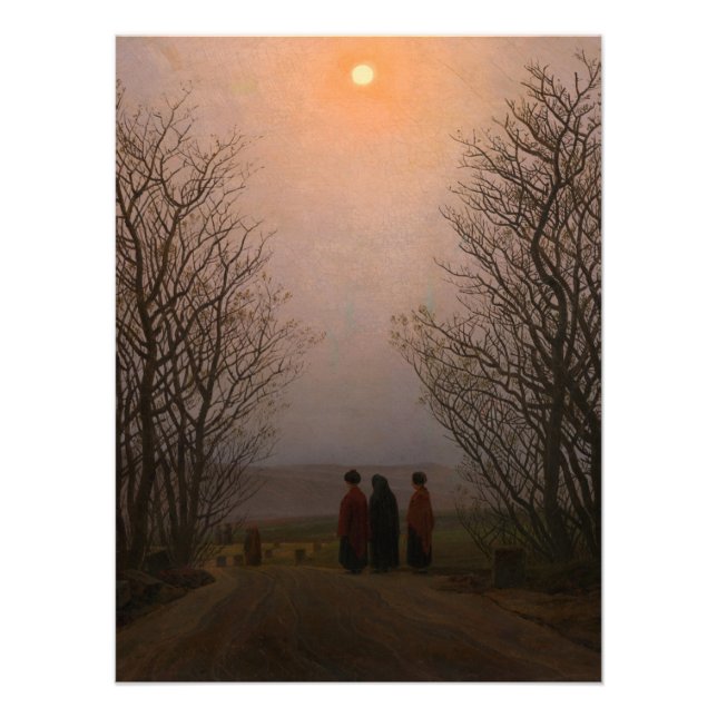 Impression Photo Matin de Pâques par Caspar David Friedrich (Devant)