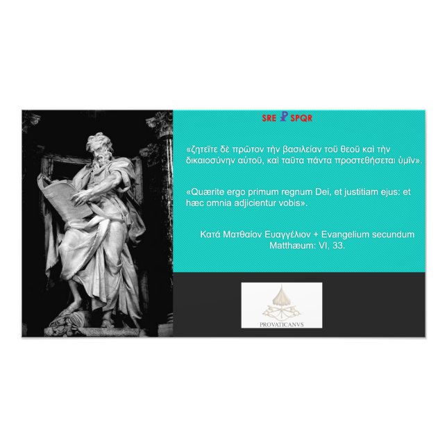 Impression Photo Matt. VI:33 Icon (Devant)