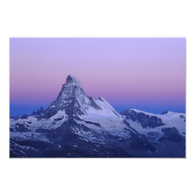 Impression Photo Matterhorn à l'aube, Zermatt, Alpes suisses, (Devant)