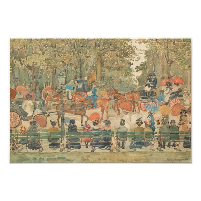 Impression Photo Maurice Prendergast - Central Park, 1901 (Devant)