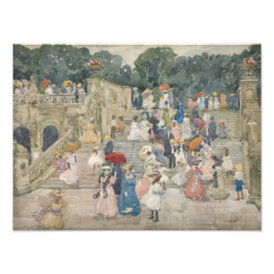 Impression Photo Maurice Prendergast - Le Pont Terrace, Centre