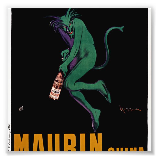 Impression Photo Maurin Quina Green Devil par Cappiello (Devant)