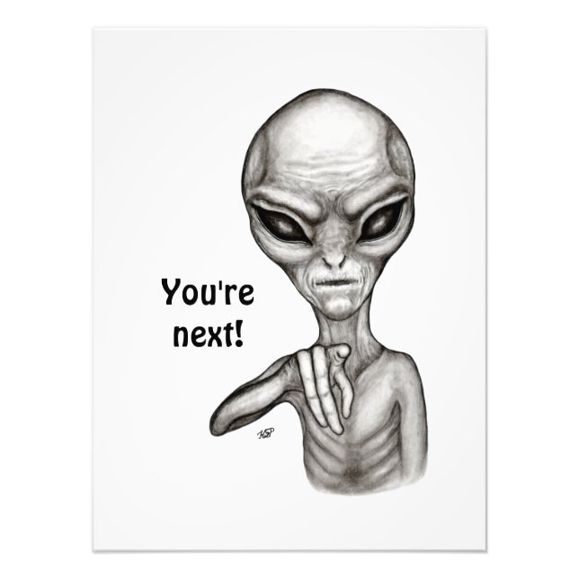 Impression Photo Mauvais Alien, Tu es le prochain ! (Devant)