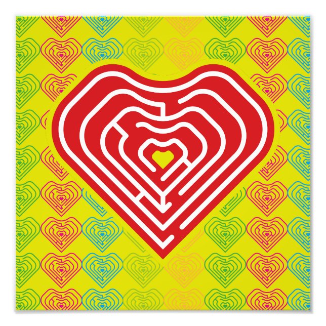 IMPRESSION PHOTO MAZE LOVE HEART BY MASANSER PIXELAT (Devant)