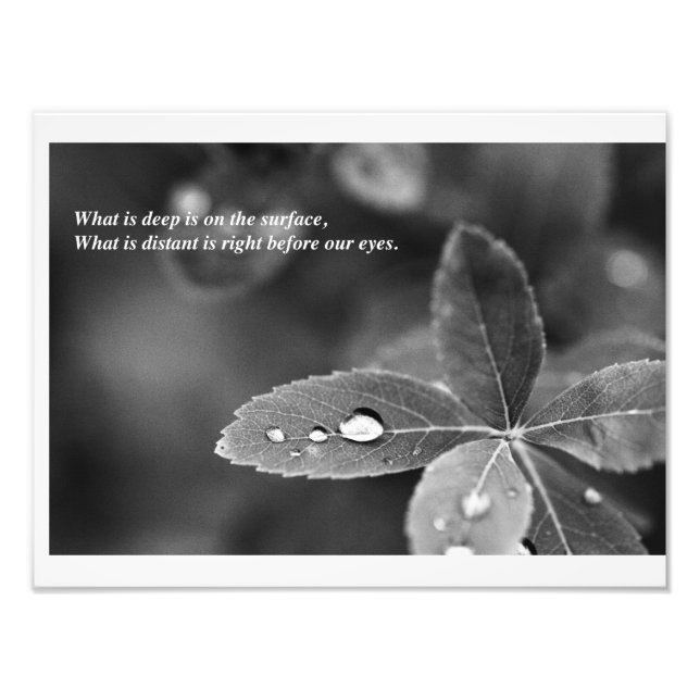 Impression Photo Méditation de l'esprit zen et taoïste (Devant)