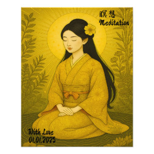 Impression Photo Méditation Zen esthétique personnalisée Art Minuti