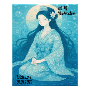 Impression Photo Méditation Zen esthétique personnalisée Art Minuti