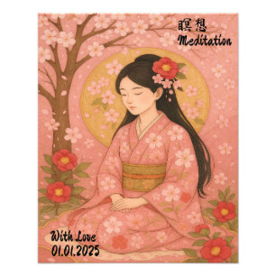 Impression Photo Méditation Zen esthétique personnalisée Art Minuti