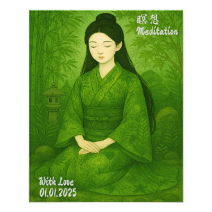 Impression Photo Méditation Zen esthétique personnalisée Art Minuti