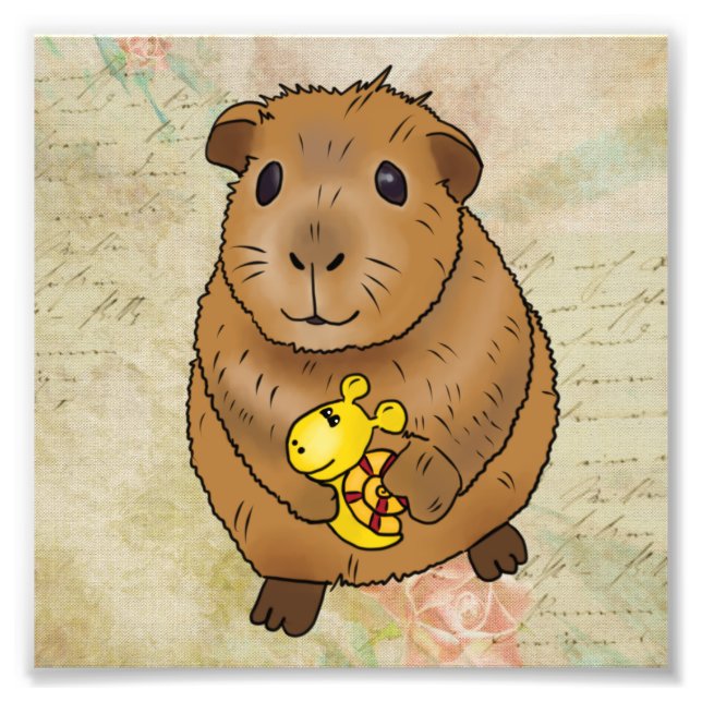 Impression Photo Meerscheinchen und Schnecke (Devant)