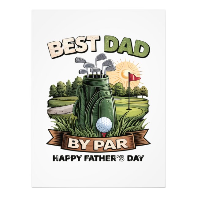 Impression Photo Meilleur Papa Par Golf Papa Drôle (Devant)