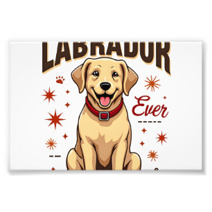 Impression Photo Meilleur parent Labrador de tous les temps Vintage
