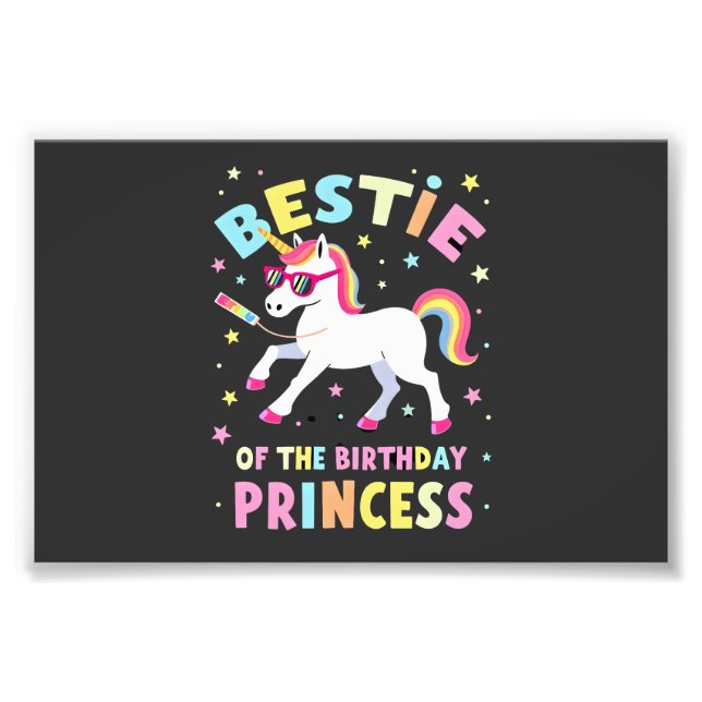 Impression Photo Meilleure amie de la princesse de l'anniversaire f (Devant)