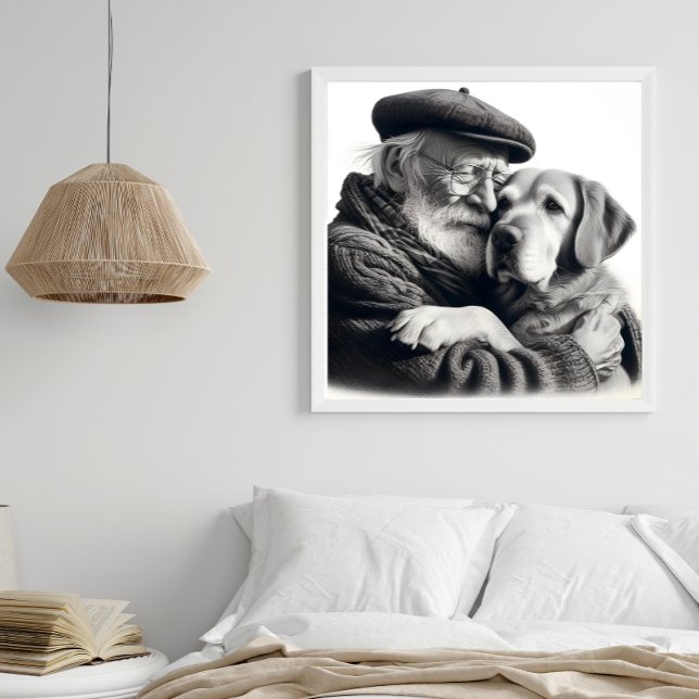 Impression Photo Meilleurs amis pour les personnes âgées Gentleman  (Créateur téléchargé)