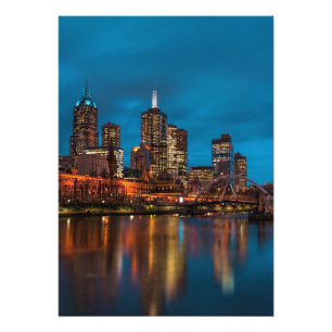Impression Photo Melbourne la nuit