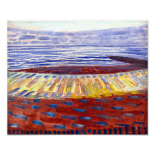 Impression Photo Mer après le coucher du soleil   Piet Mondrian  