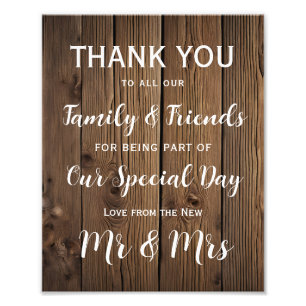 Impression Photo Merci rustique de la ferme