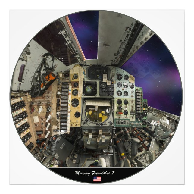 Impression Photo Mercury 7, Cockpit view (Devant)