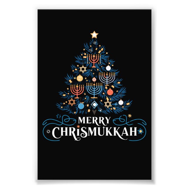 Impression Photo Merry Chrismukkah Jewish Holiday Hanoukka (Devant)