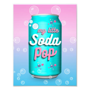 Impression Photo Mes petites bulles de canette de soda pop